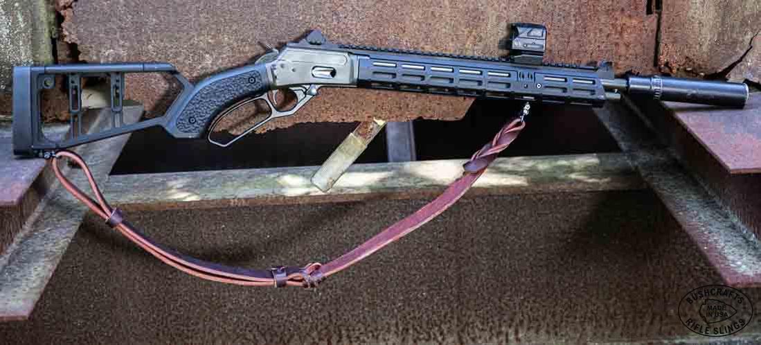 Bushcrafts Original True Latigo All-Leather Rifle Sling | All-Leather Keepers