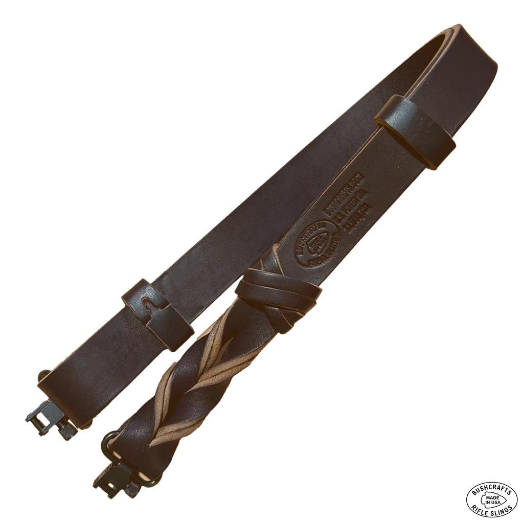Bushcrafts Original True Latigo All-Leather Rifle Sling | All-Leather Keepers