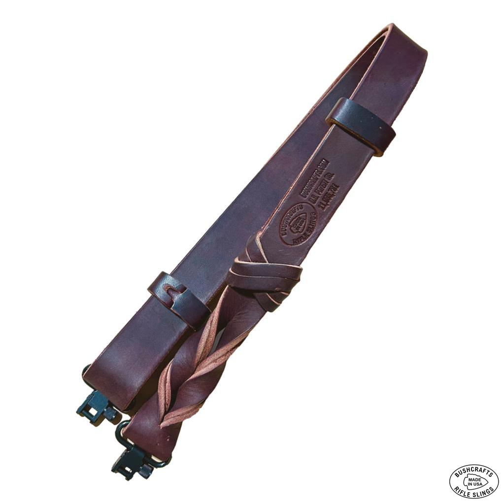 Bushcrafts Original True Latigo All-Leather Rifle Sling | All-Leather Keepers
