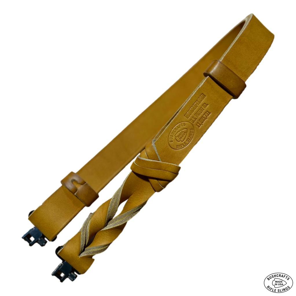 Bushcrafts Original True Latigo All-Leather Rifle Sling | All-Leather Keepers