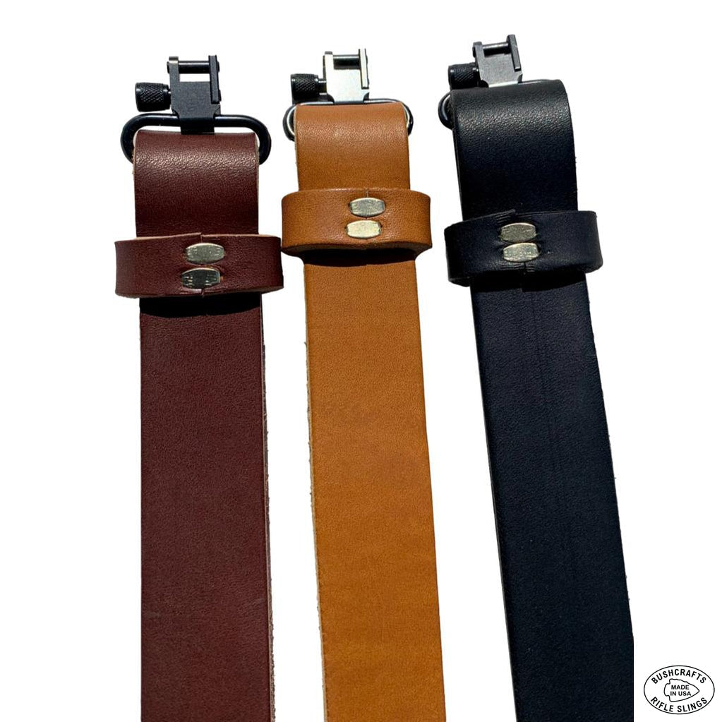Bushcrafts Original True Latigo Leather Slings | Stapled Keepers