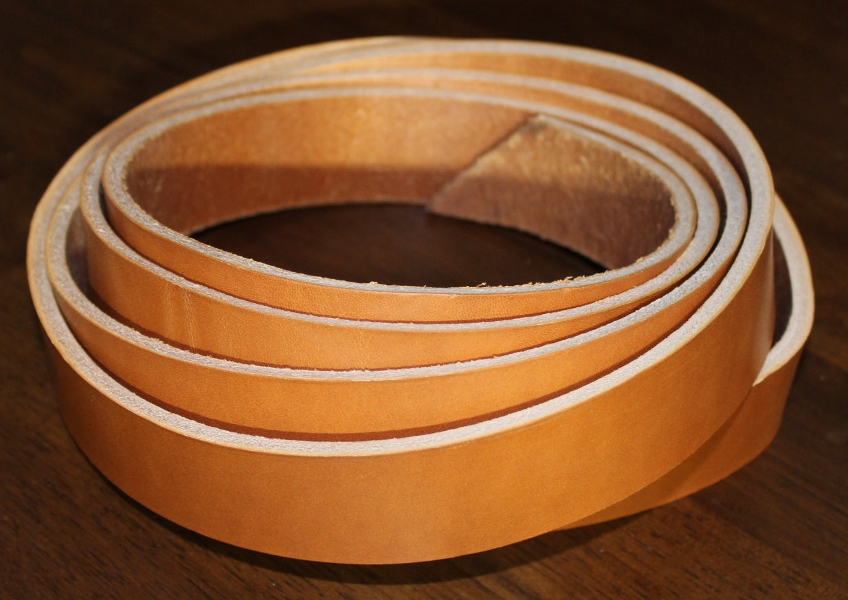 leather strap ready to be made into a rifle sling