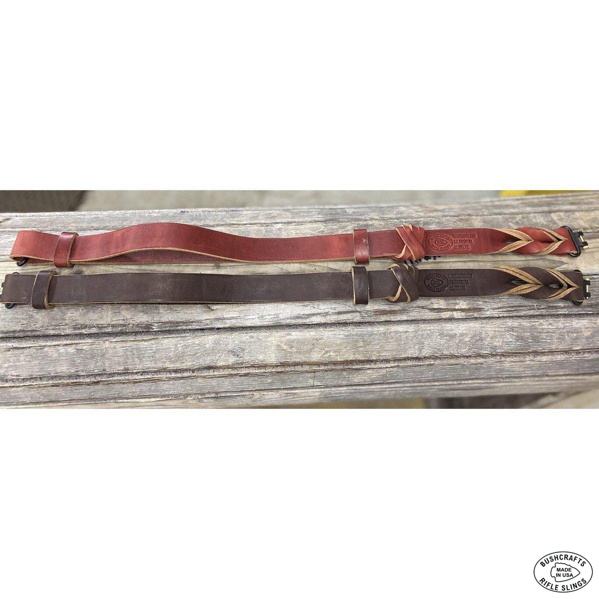 American Double Tanned Latigo Leather Rifle Slings