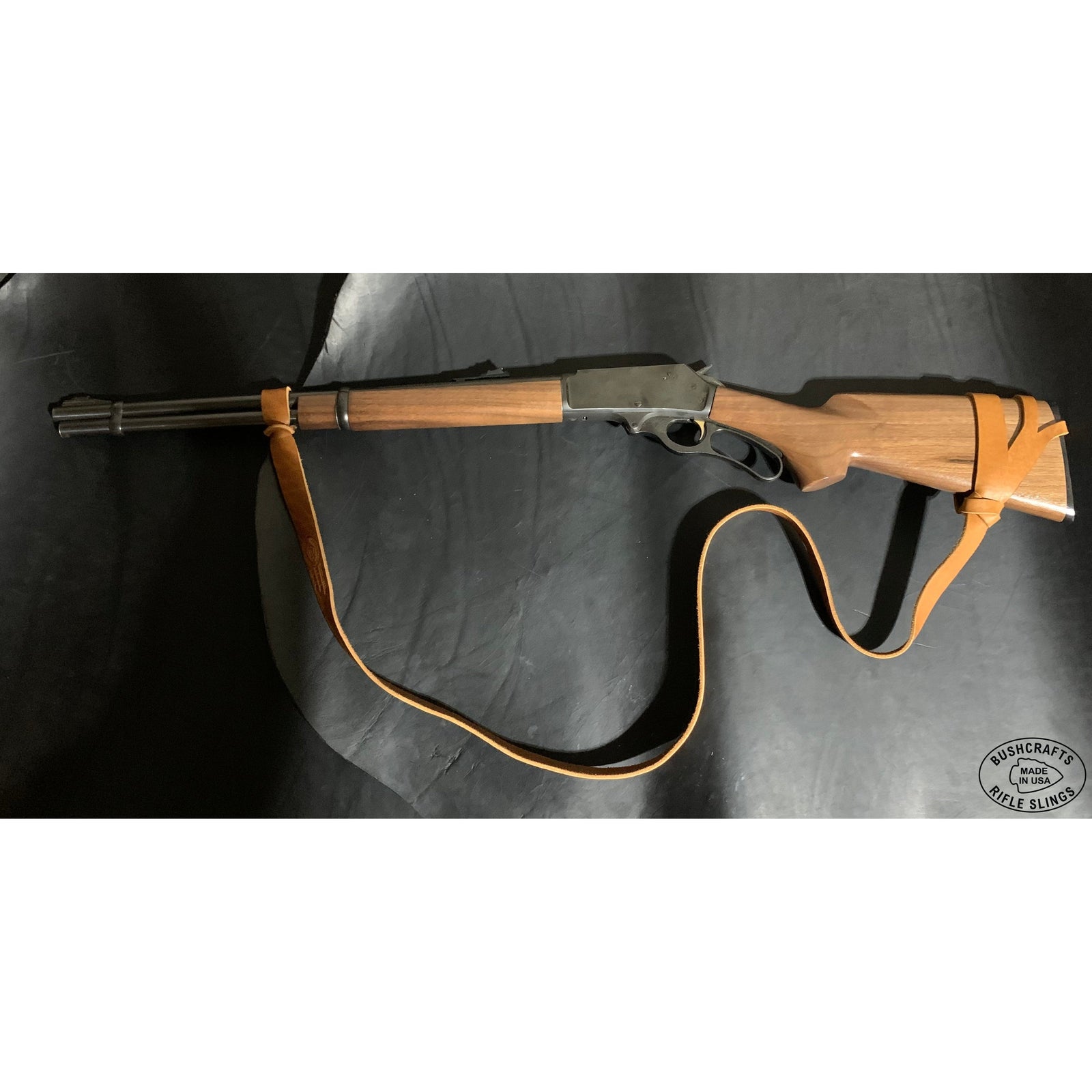 Extra Long No-Drill Sling, American Bison Leather (Custom Order)